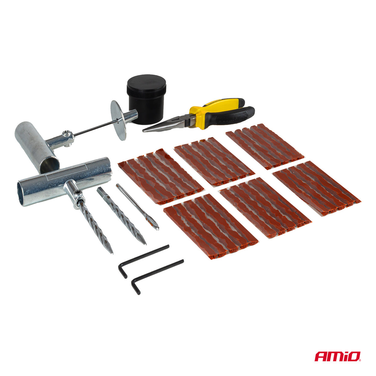 Kit reparație pană tubeless – 38 piese